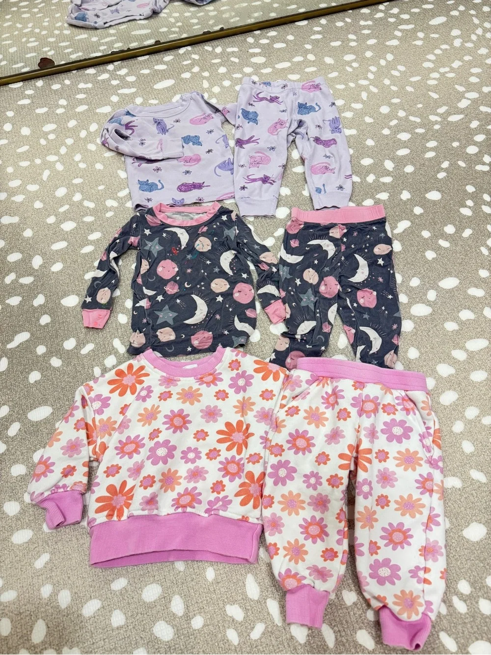 Lot of 22 Bamboo Pajamas set pima kissy kissy baby toddler girl long sleeve pant